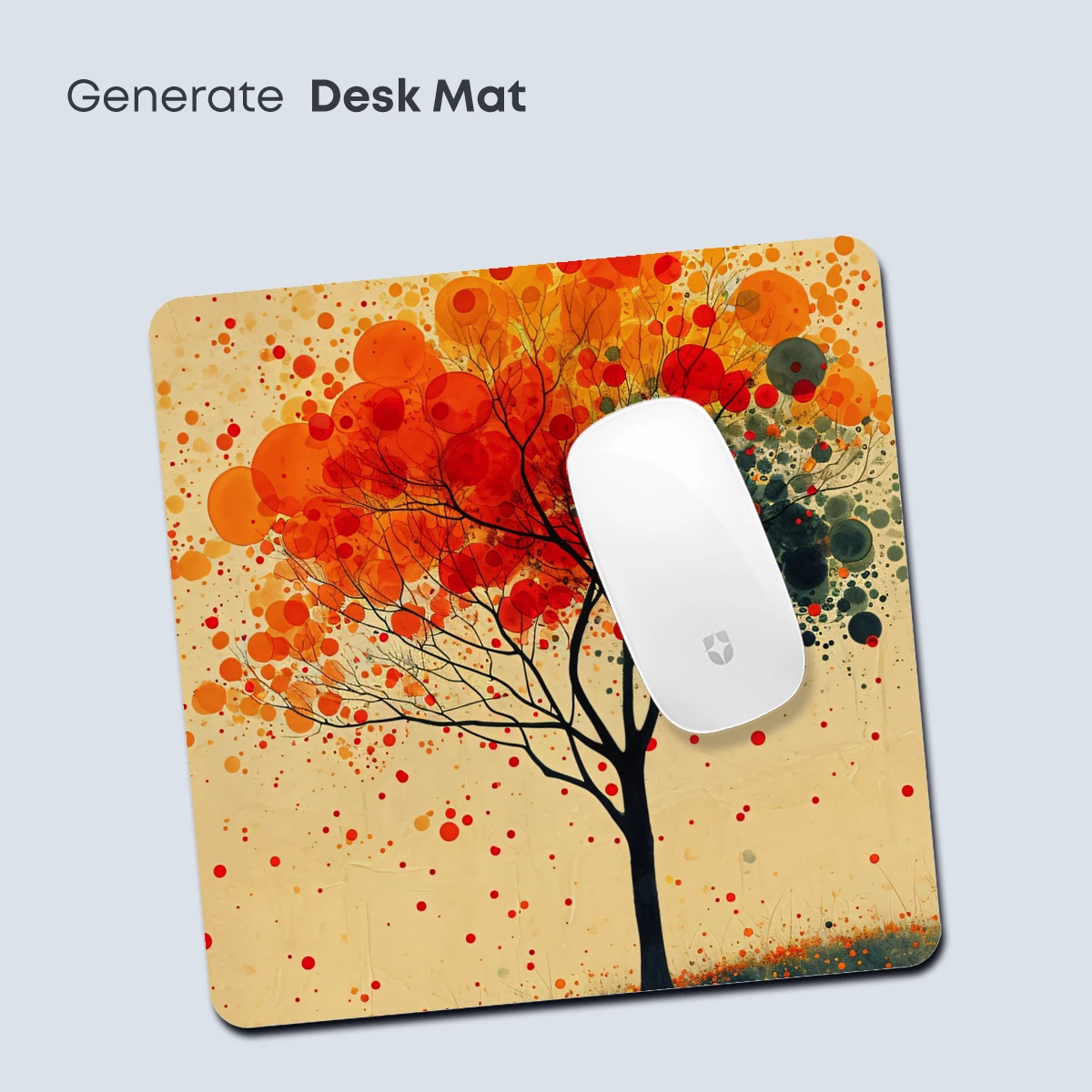 Autumn's Abstract Canopy: A Tree of Vibrant Circles - Image 4