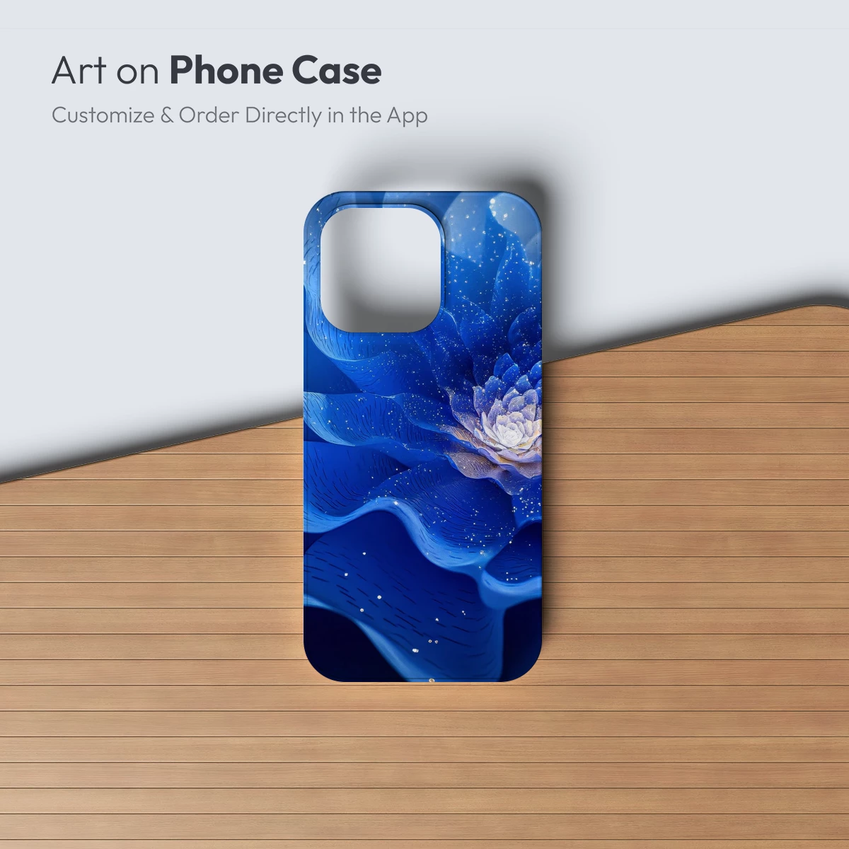 Ethereal Blue Blossom: A Symphony of Petals and Stars - Image 3