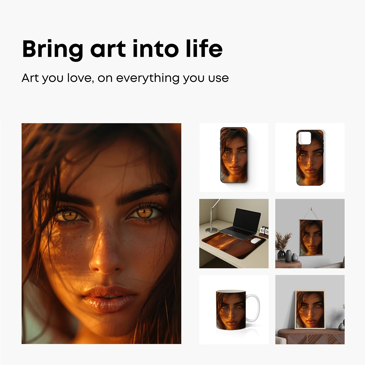 Golden Hour Glow: Freckled Beauty in Warm Light - Image 2