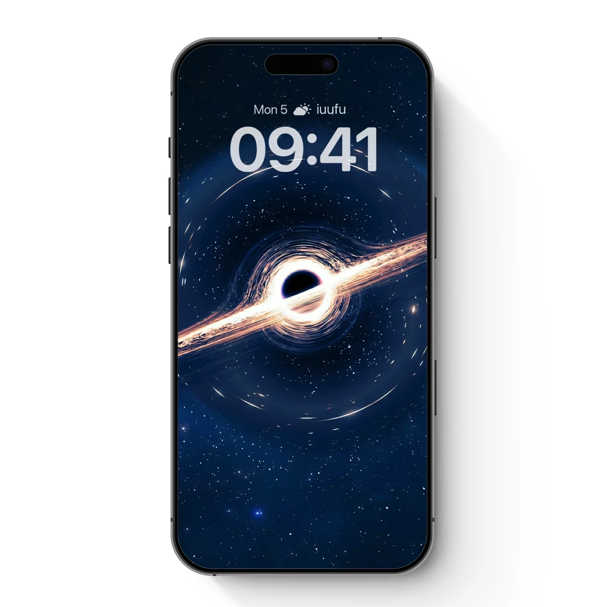 Cosmic Vortex: Black Hole's Dance in Starlight