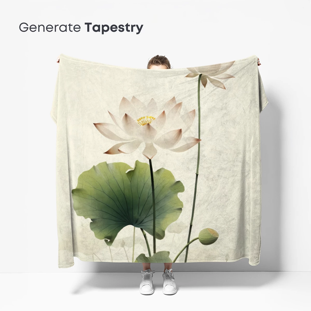 Elegant Lotus Serenity: Watercolor Blossoms - Image 5