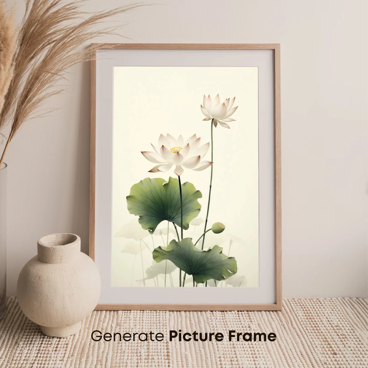 Elegant Lotus Serenity: Watercolor Blossoms - Image 7