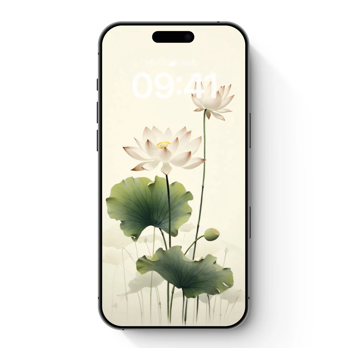 Elegant Lotus Serenity: Watercolor Blossoms