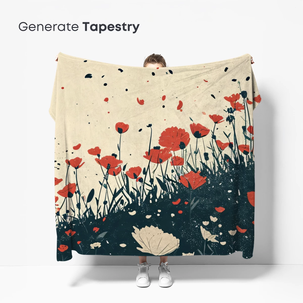 Blooming Poppies in Midnight Garden - Image 5