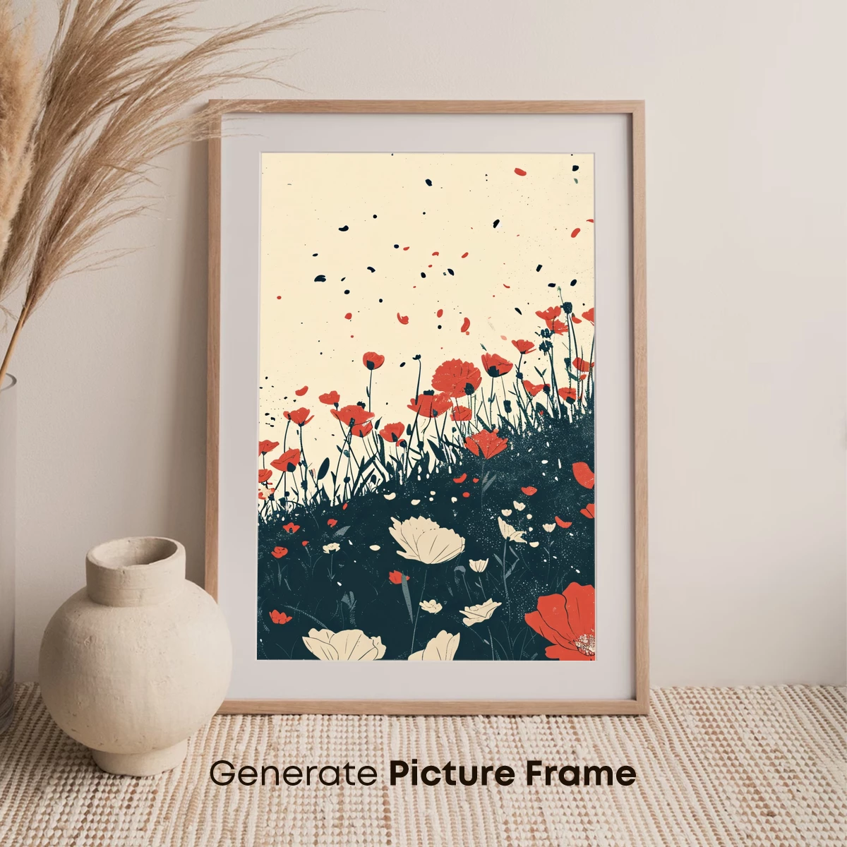 Blooming Poppies in Midnight Garden - Image 7