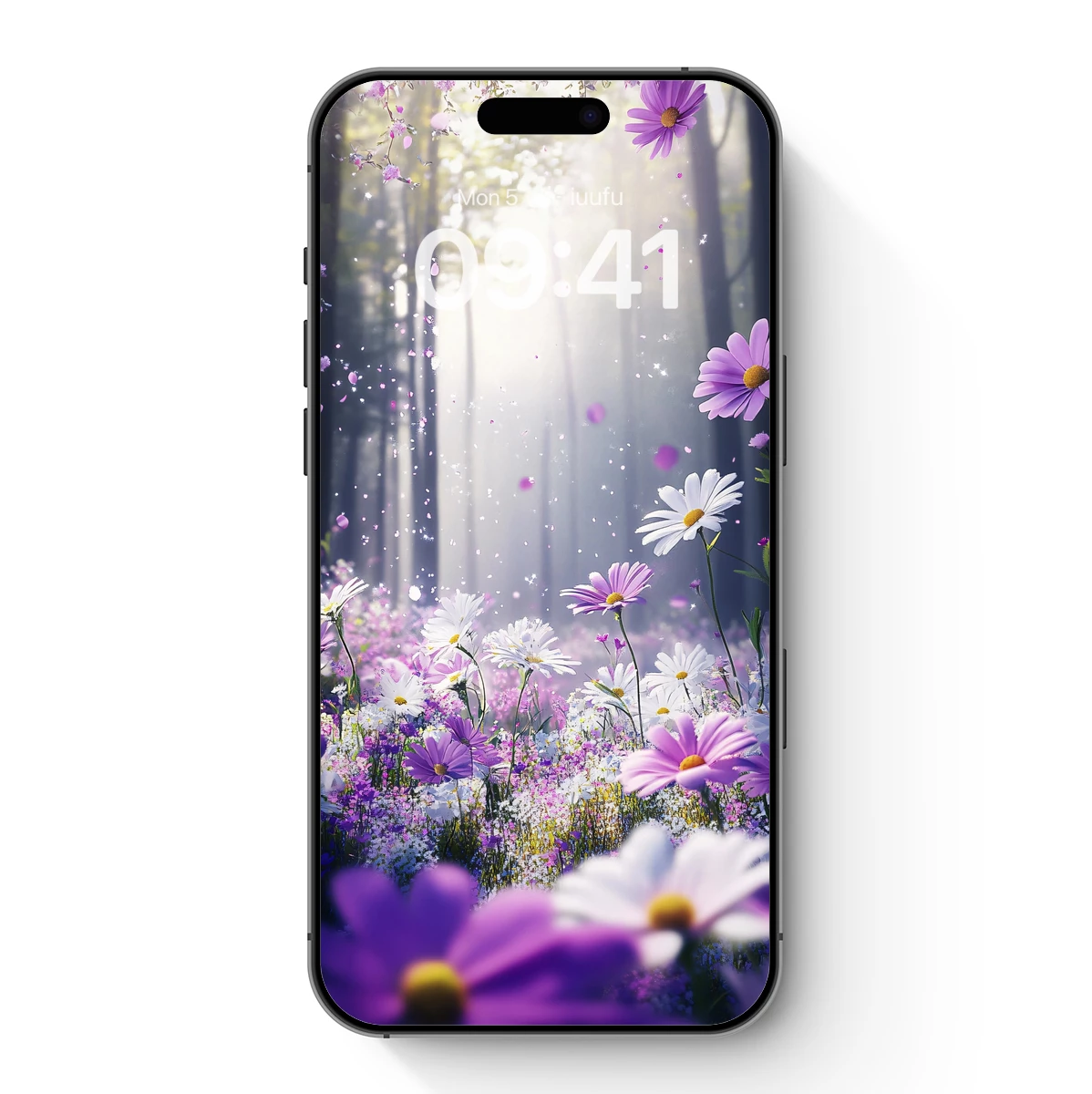 Enchanted Forest Bloom: Purple and White Floral Fantasy Enchanted Forest Bloom: Purple and White Floral Fantasy