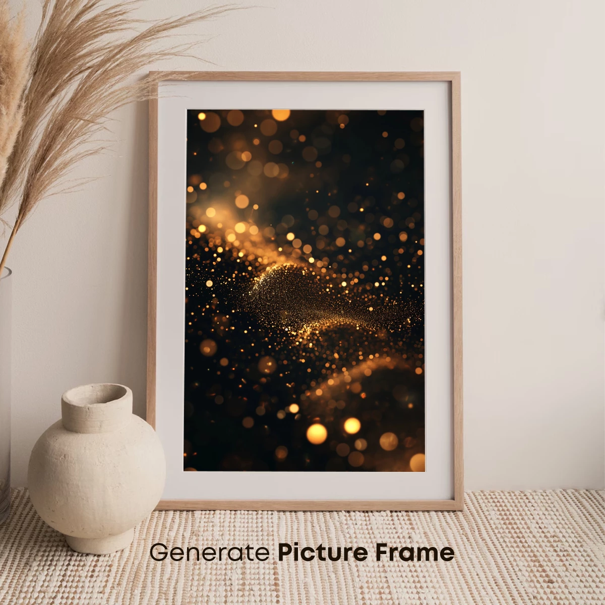 Golden Bokeh Whispers: A Symphony of Light Particles - Image 7