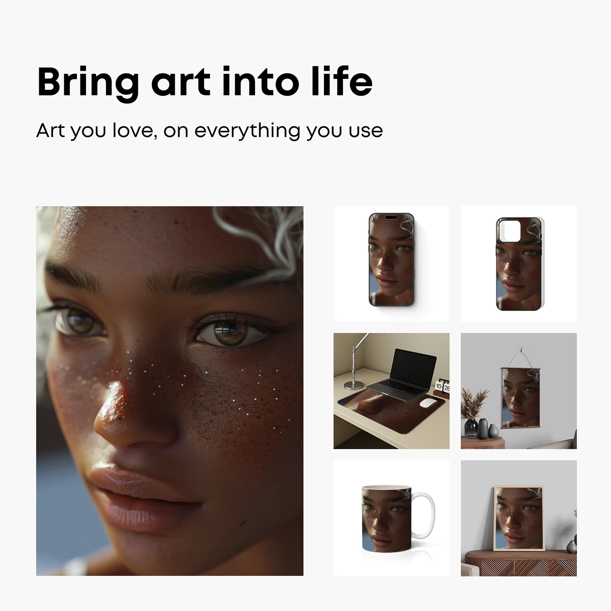 Glittering Freckles: Ethereal Portrait Artistry