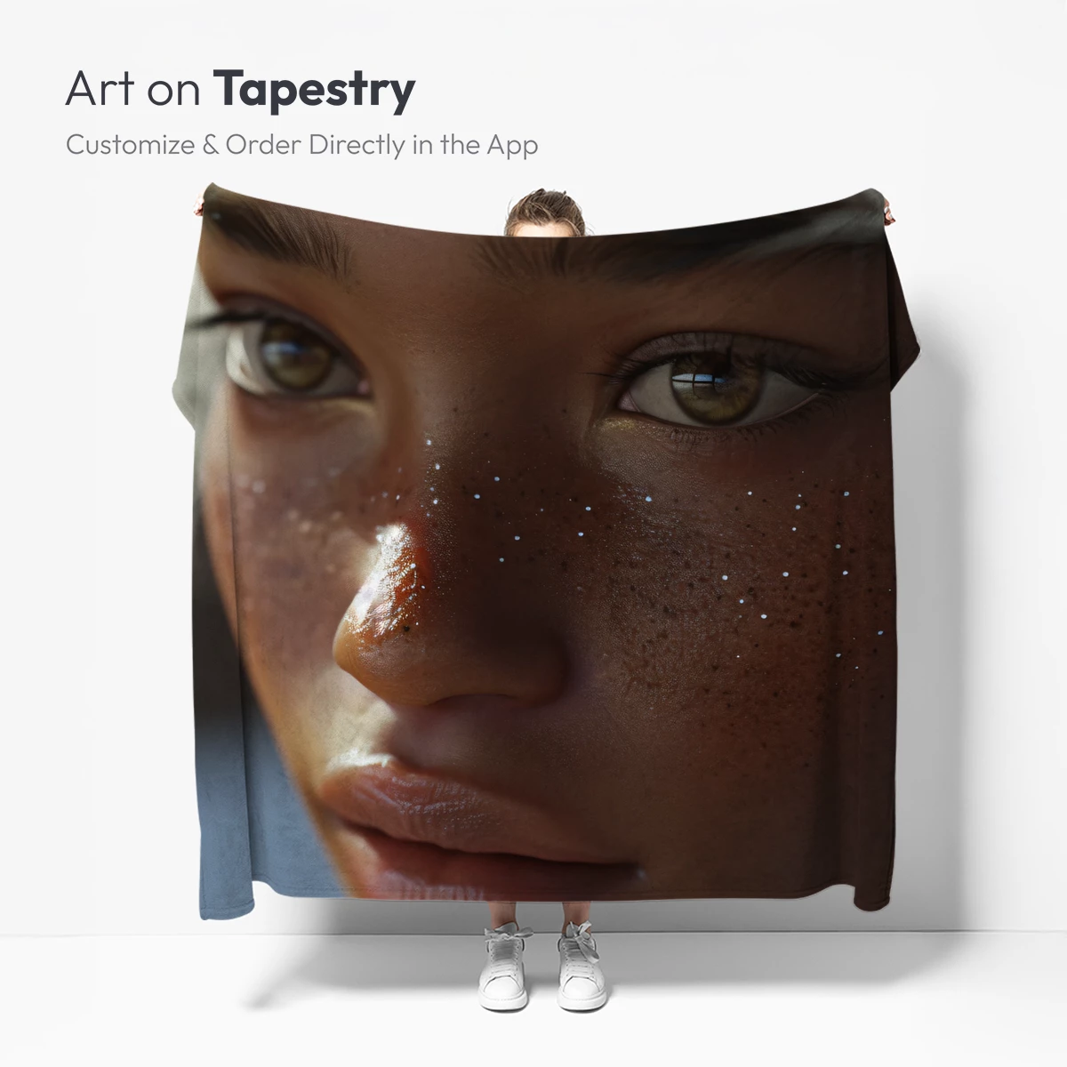 Glittering Freckles: Ethereal Portrait Artistry - Image 4