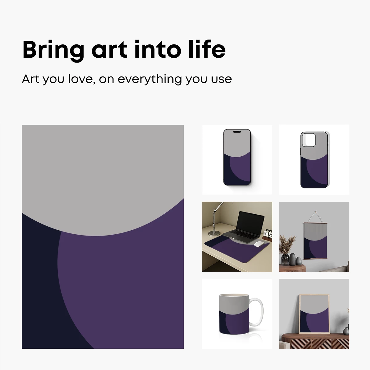 Geometric Eclipse: Modern Abstract Harmony - Image 2