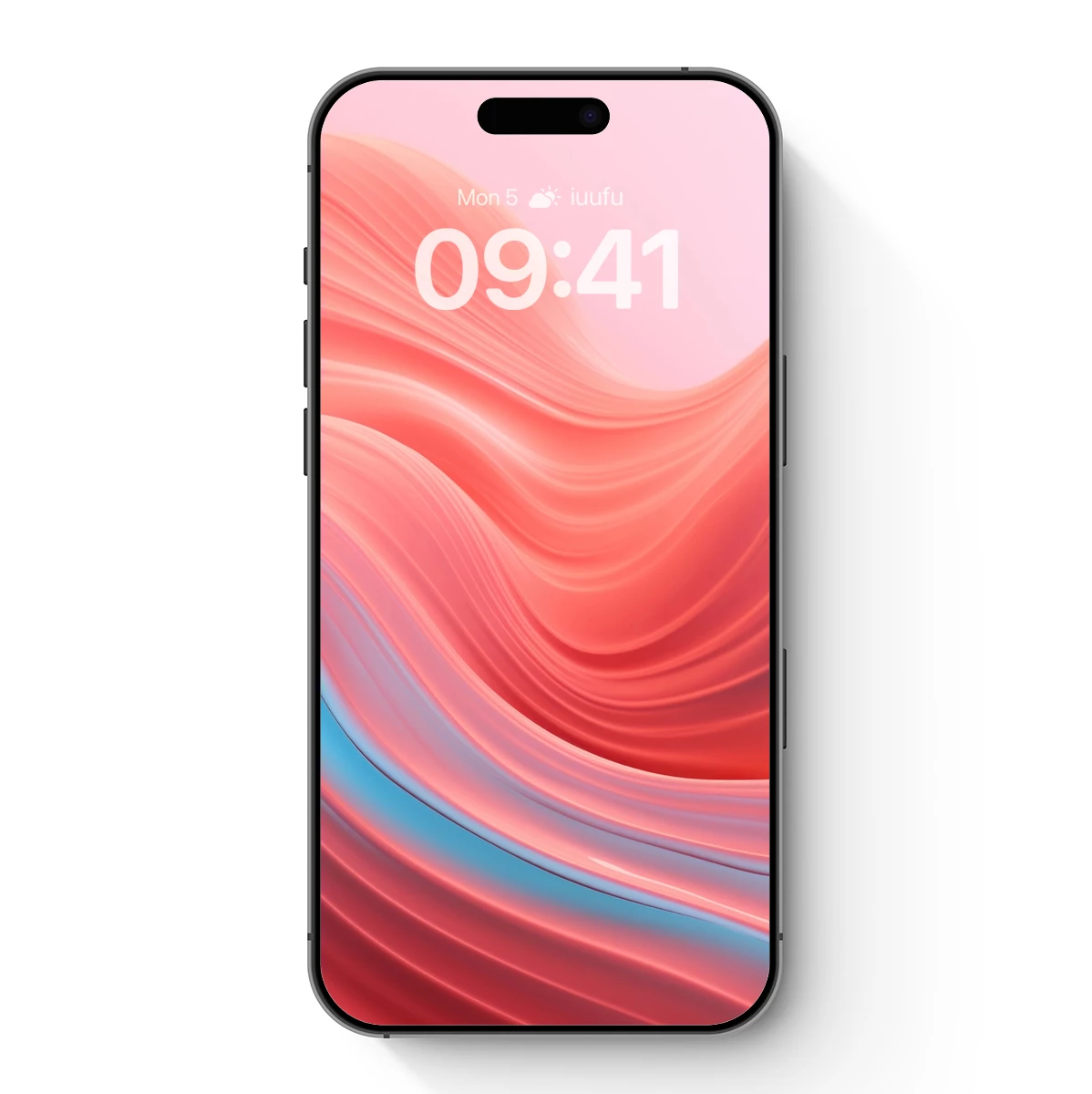 Fluid Coral Elegance: Abstract Waves in Motion