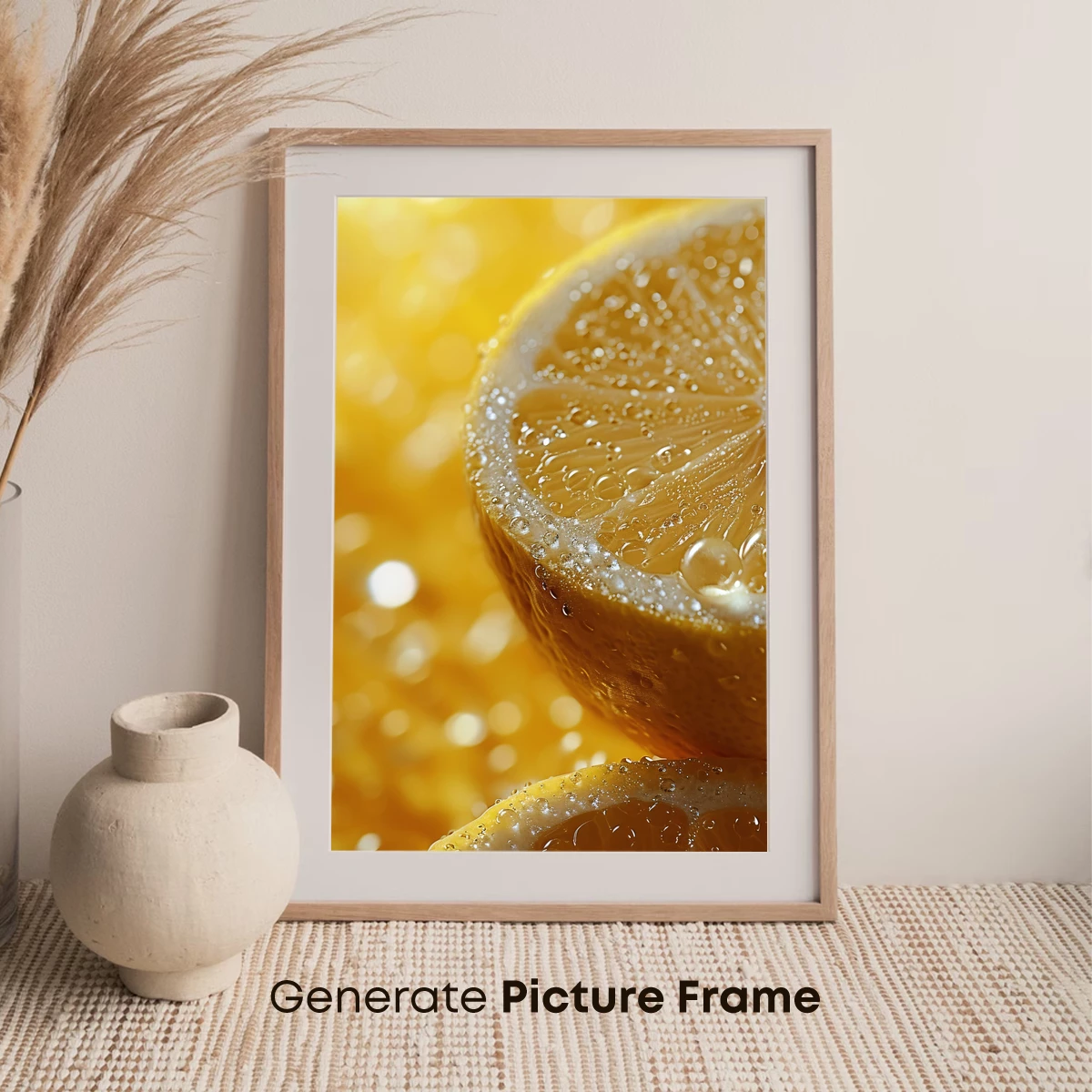 Citrus Symphony: Dew-Kissed Lemon Slices - Image 7