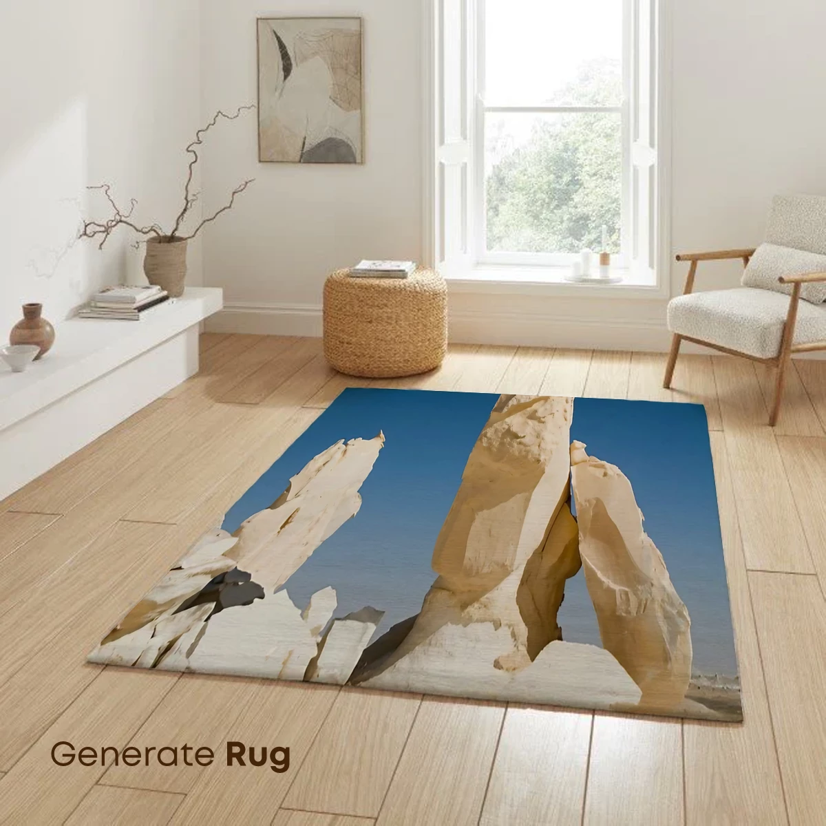 Desert Sculptures: Eroded Majesty Under Blue Skies - Image 6