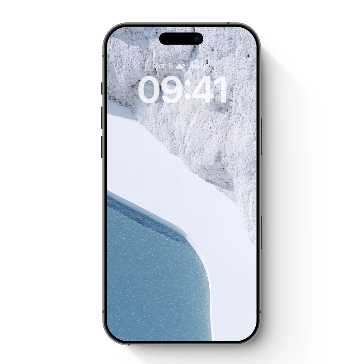 Eternal White Oasis: Minimalist Snowscape