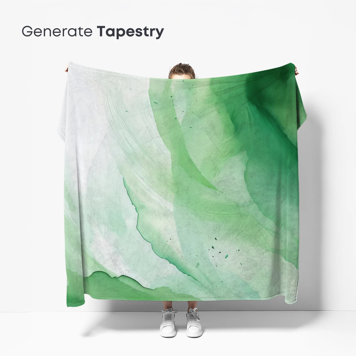 Ethereal Green Waves: Abstract Fluid Artistry - Image 5