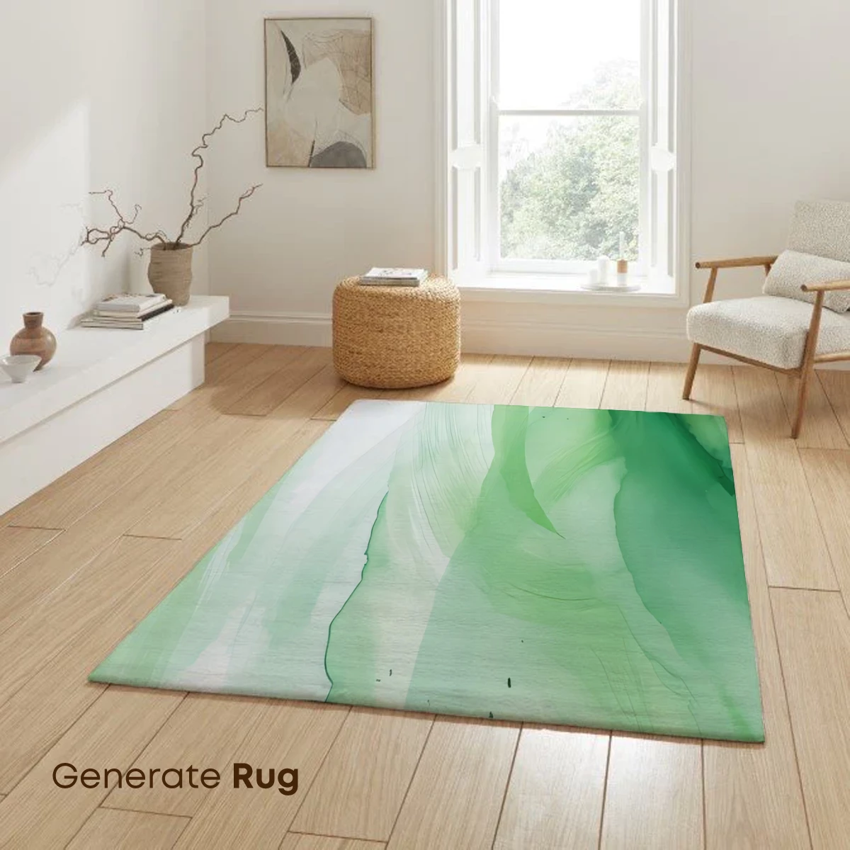 Ethereal Green Waves: Abstract Fluid Artistry - Image 6