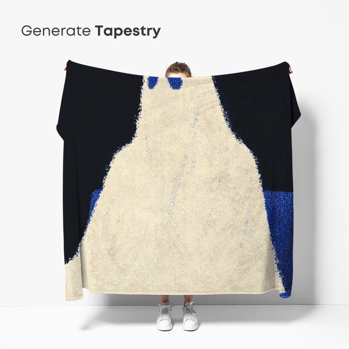 Ghostly Figure in Midnight Blue - Image 5