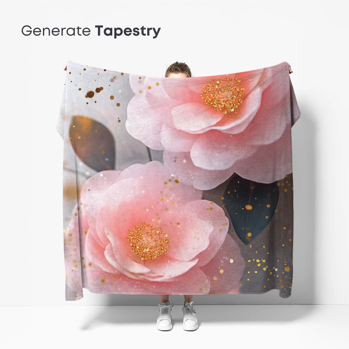 Golden Whisper of Pink Blossoms - Image 5