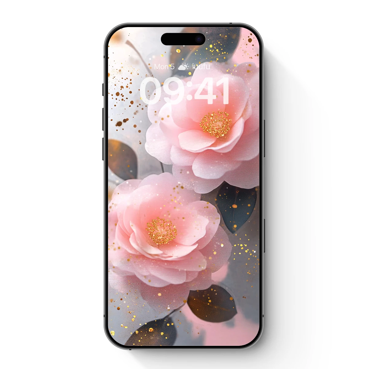 Golden Whisper of Pink Blossoms