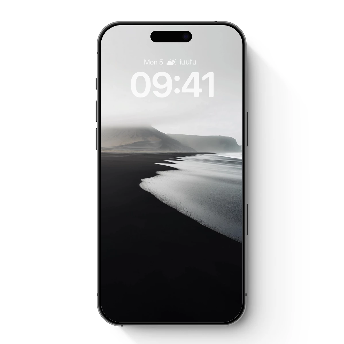 Misty Black Sand Serenity