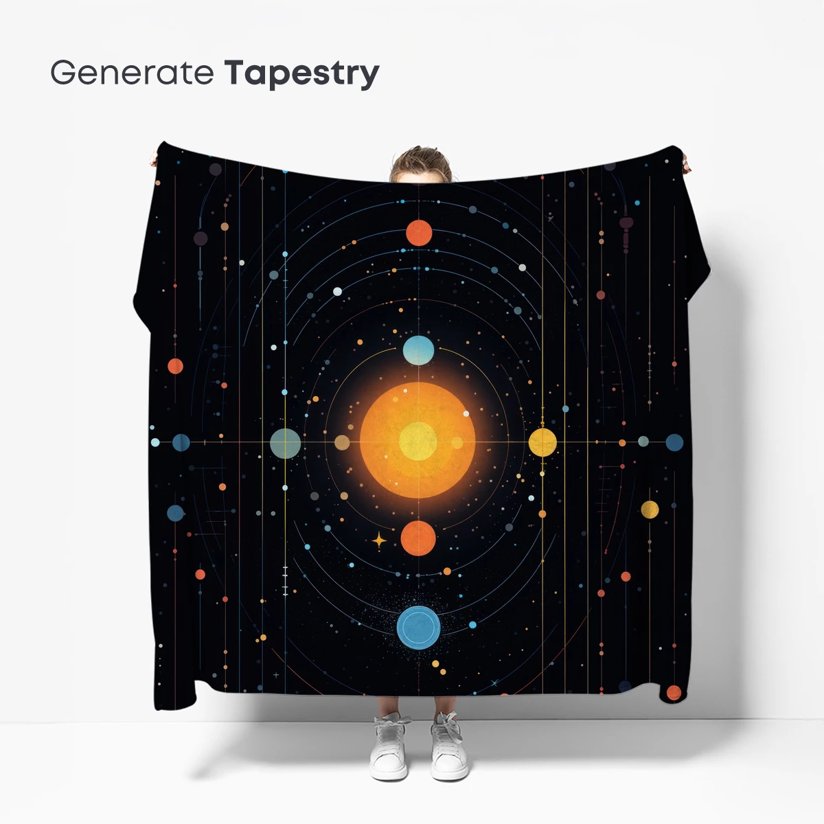 Cosmic Harmony: Geometric Solar System - Image 5