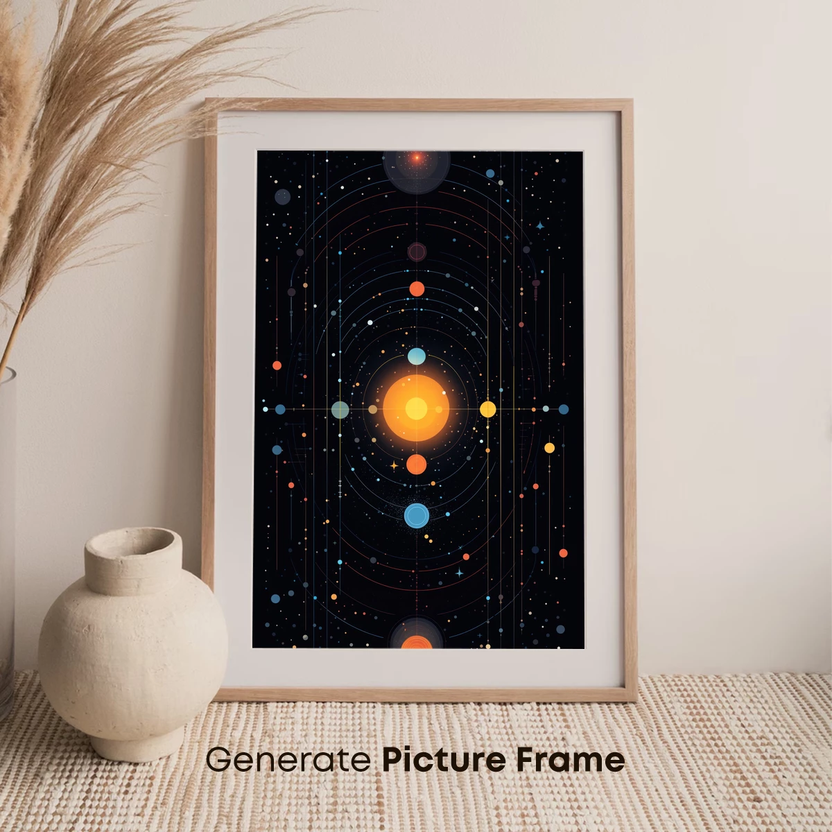 Cosmic Harmony: Geometric Solar System - Image 7