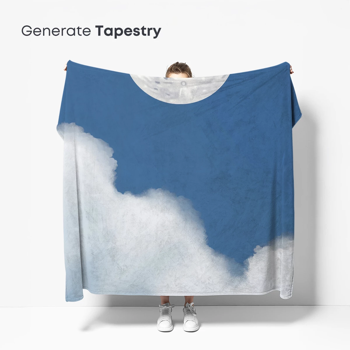 Ethereal Moonrise Above Clouds - Image 5