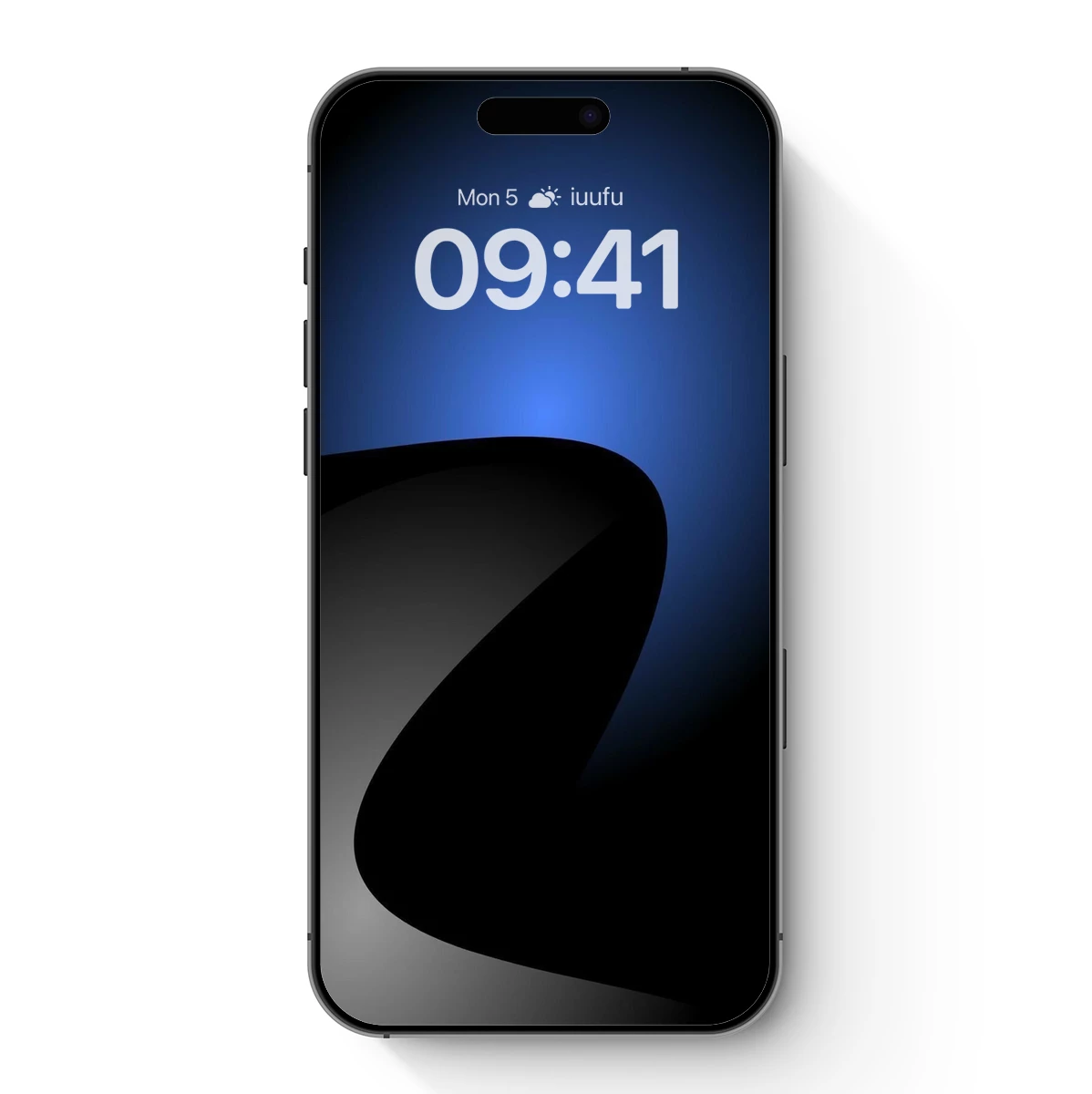 Eclipse of Shadows: Abstract Blue Gradient