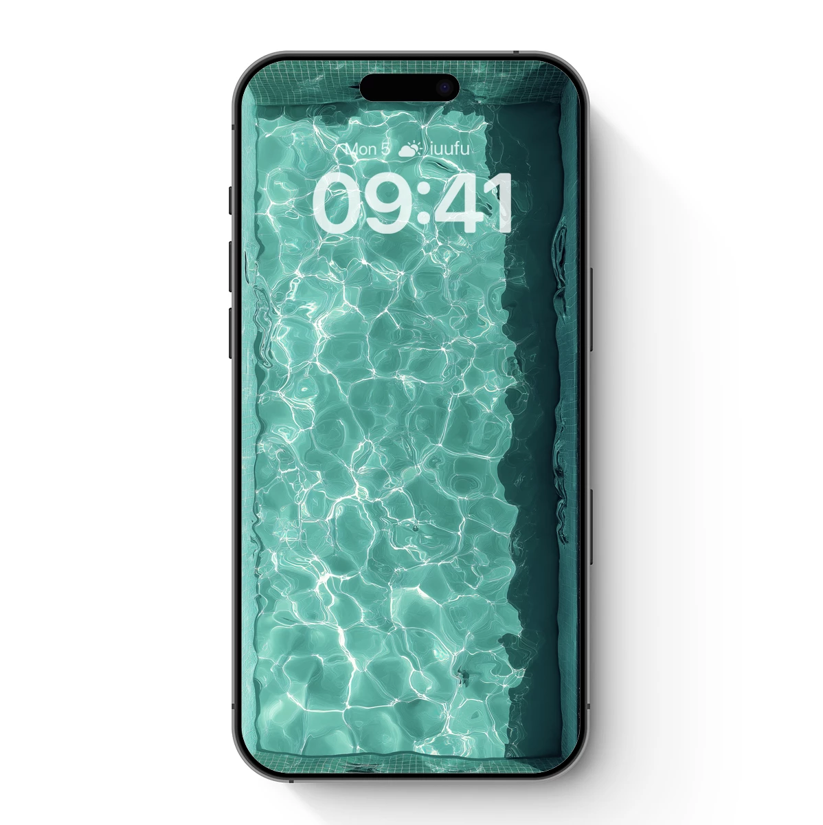 Calm Pool Reflections: Aqua Serenity