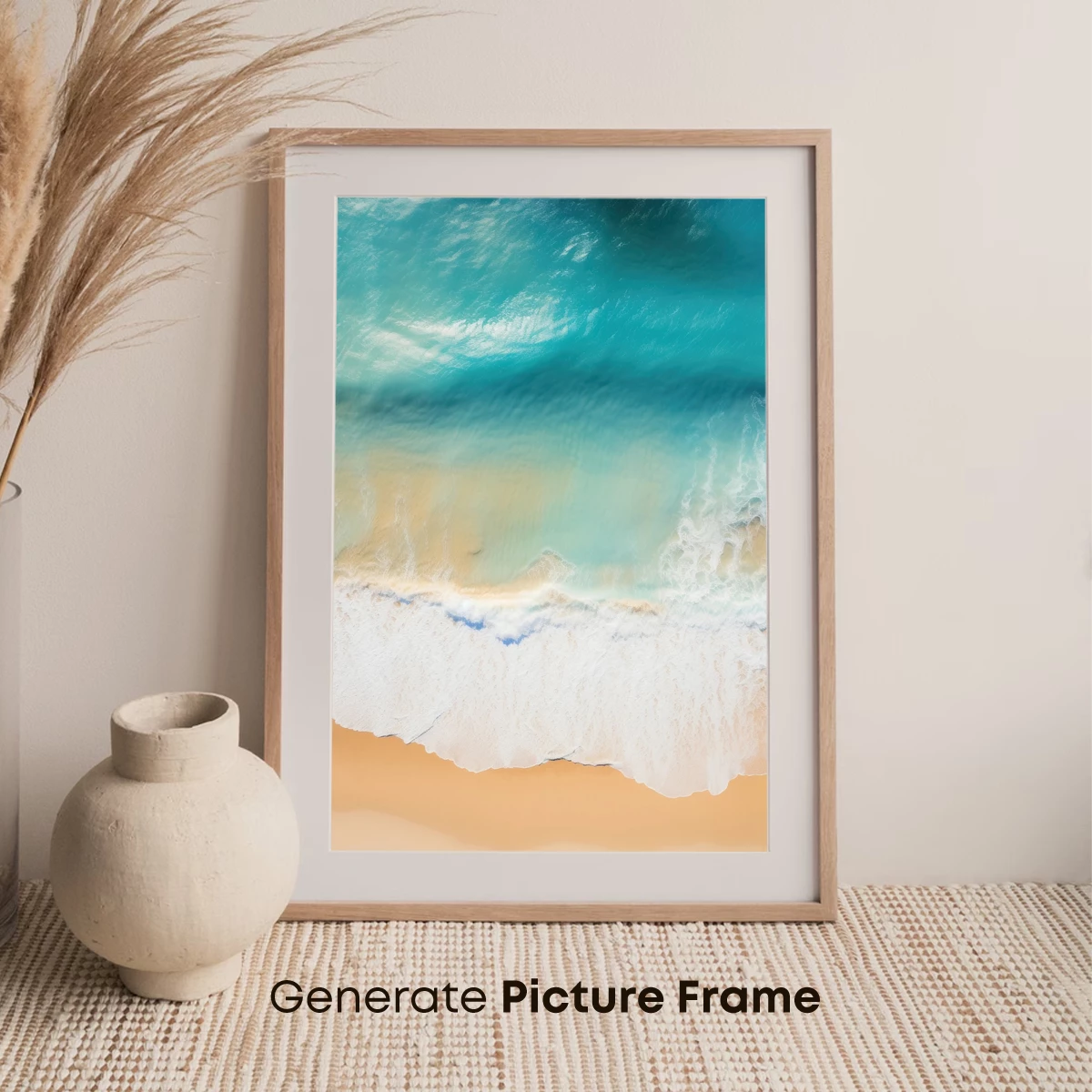 Aerial Serenity: Turquoise Waves Kiss Golden Sands - Image 7