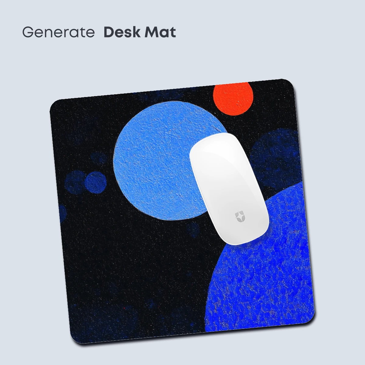 Cosmic Blue Odyssey: Abstract Spheres in Night Sky - Image 4