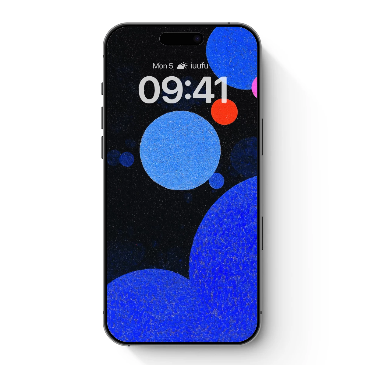 Cosmic Blue Odyssey: Abstract Spheres in Night Sky