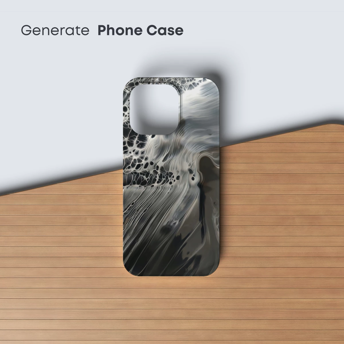 Ethereal Tides: Abstract Flow in Monochrome - Image 3