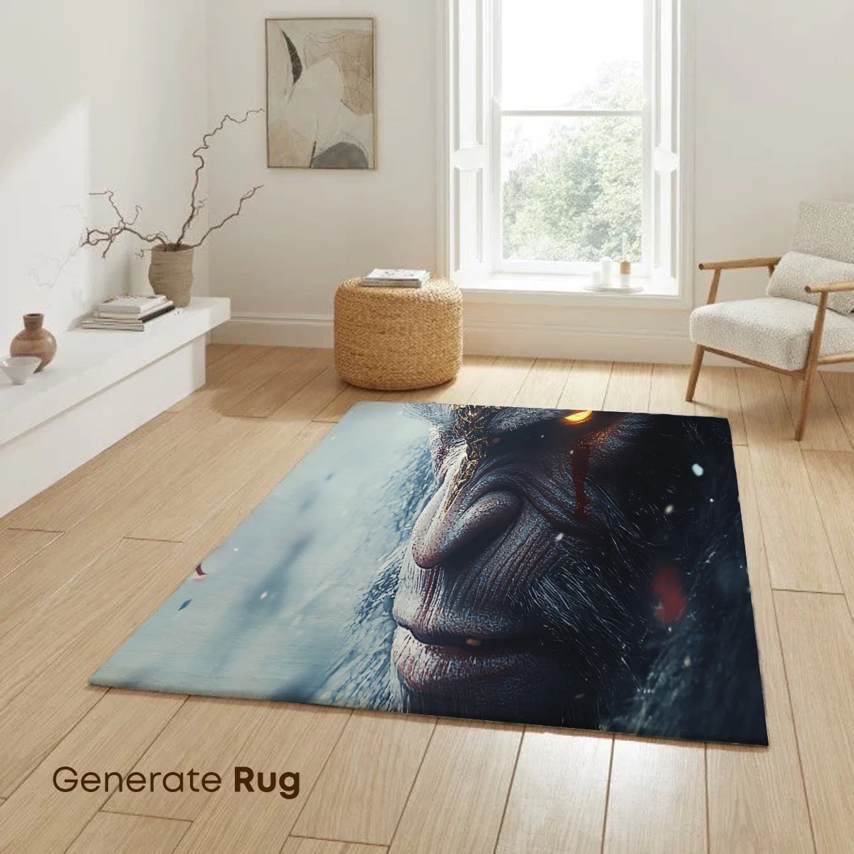 Epic Ape King: Golden Crown and Fiery Gaze - Image 6