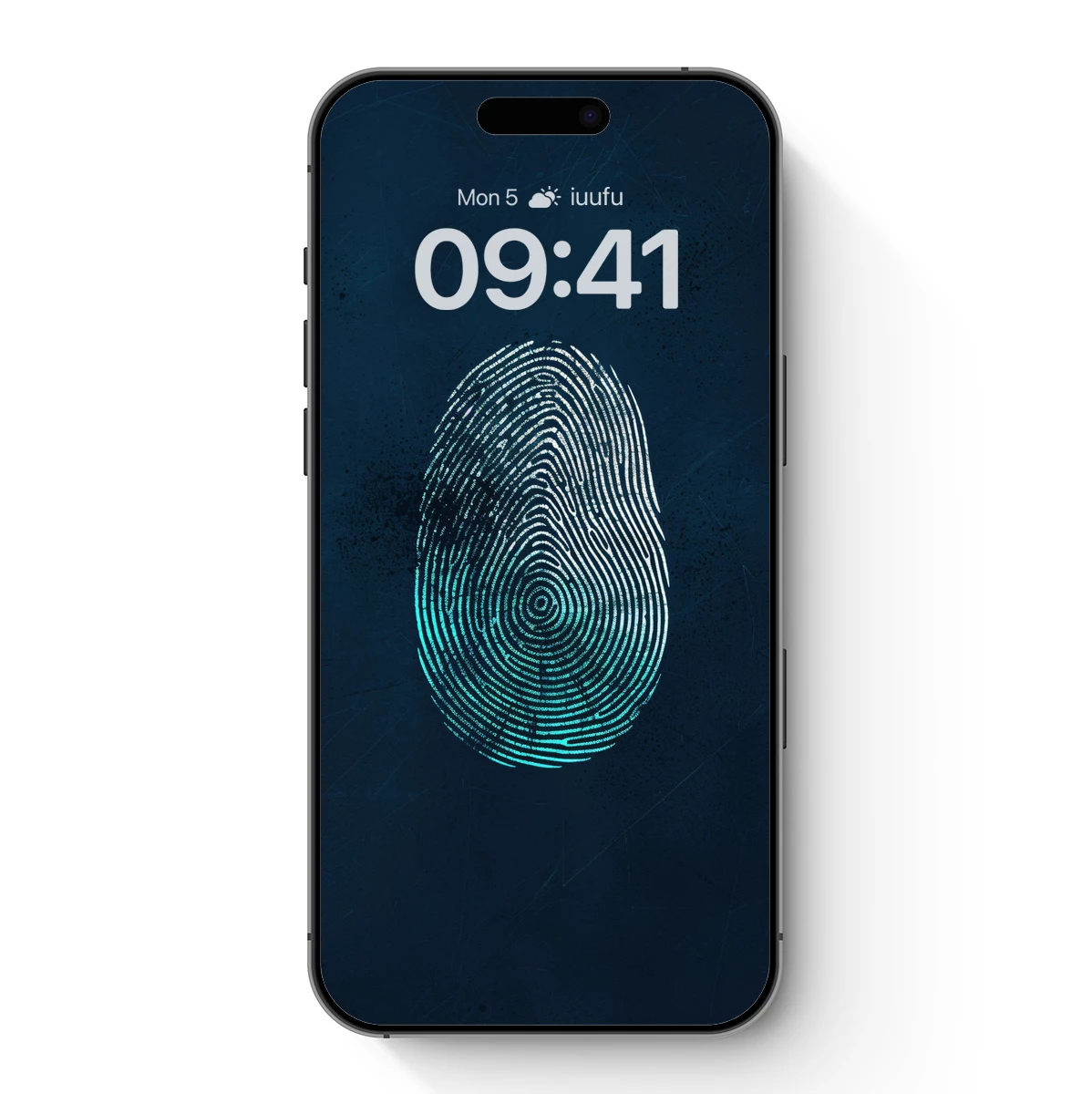 Cybernetic Whorl: Futuristic Fingerprint Art