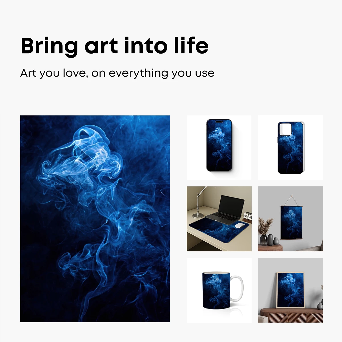 Ethereal Blue Smoke Dance - Image 2