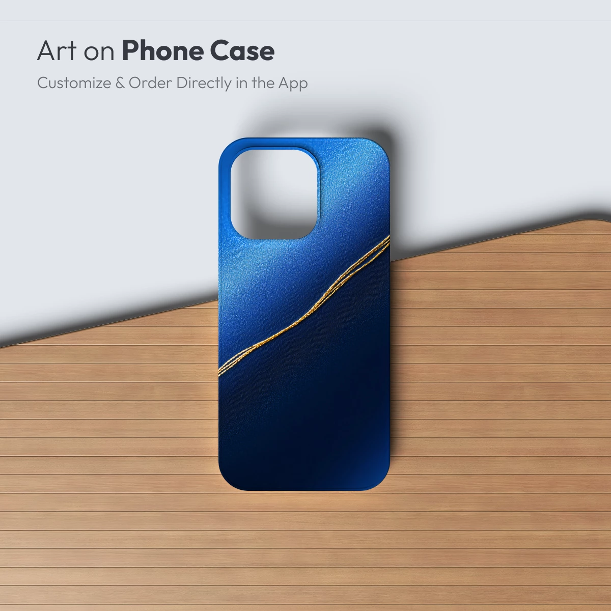 Golden Thread on Royal Blue Silk - Image 2