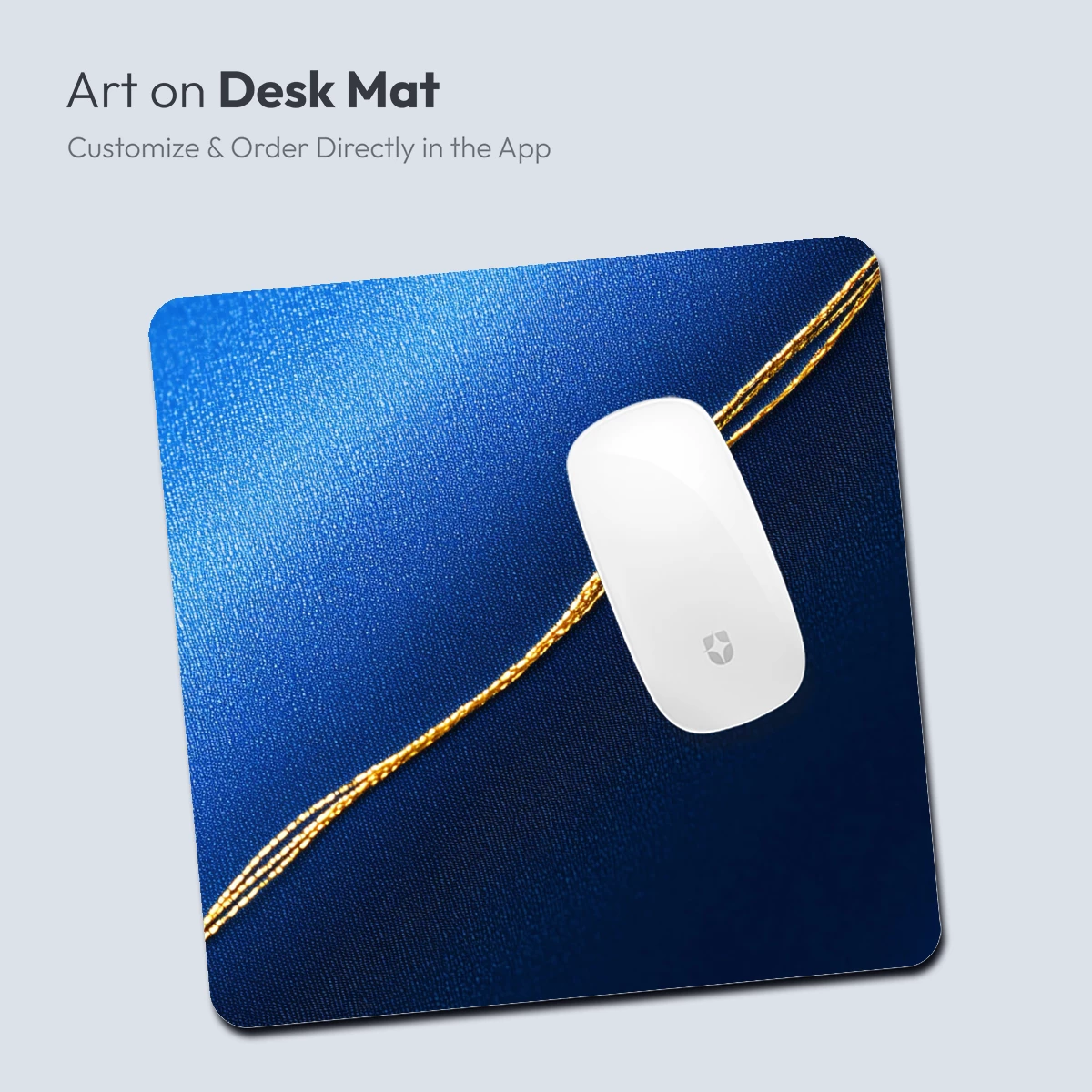 Golden Thread on Royal Blue Silk - Image 3