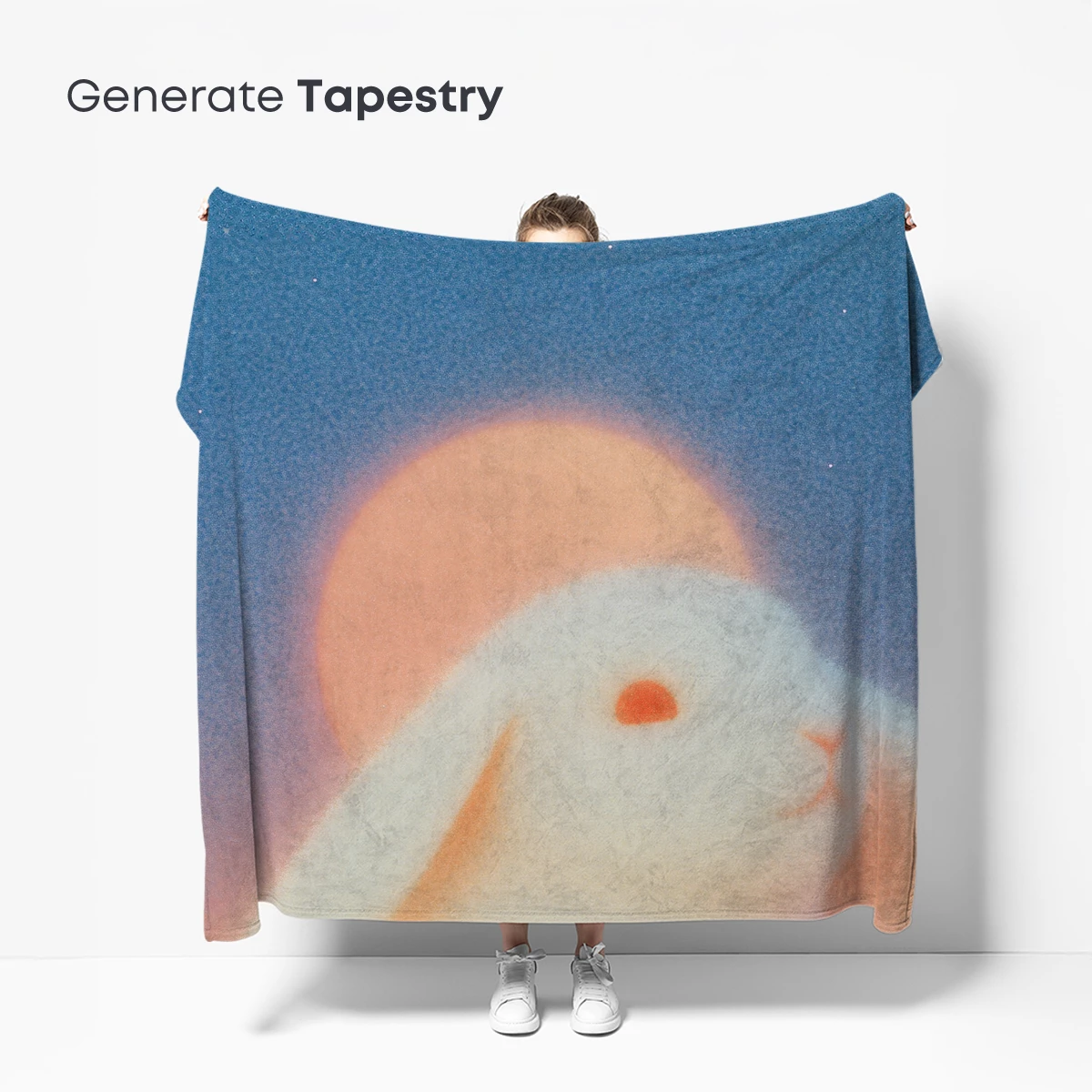 Ethereal Bunny Glow: Soft Focus Dream Art - Image 5