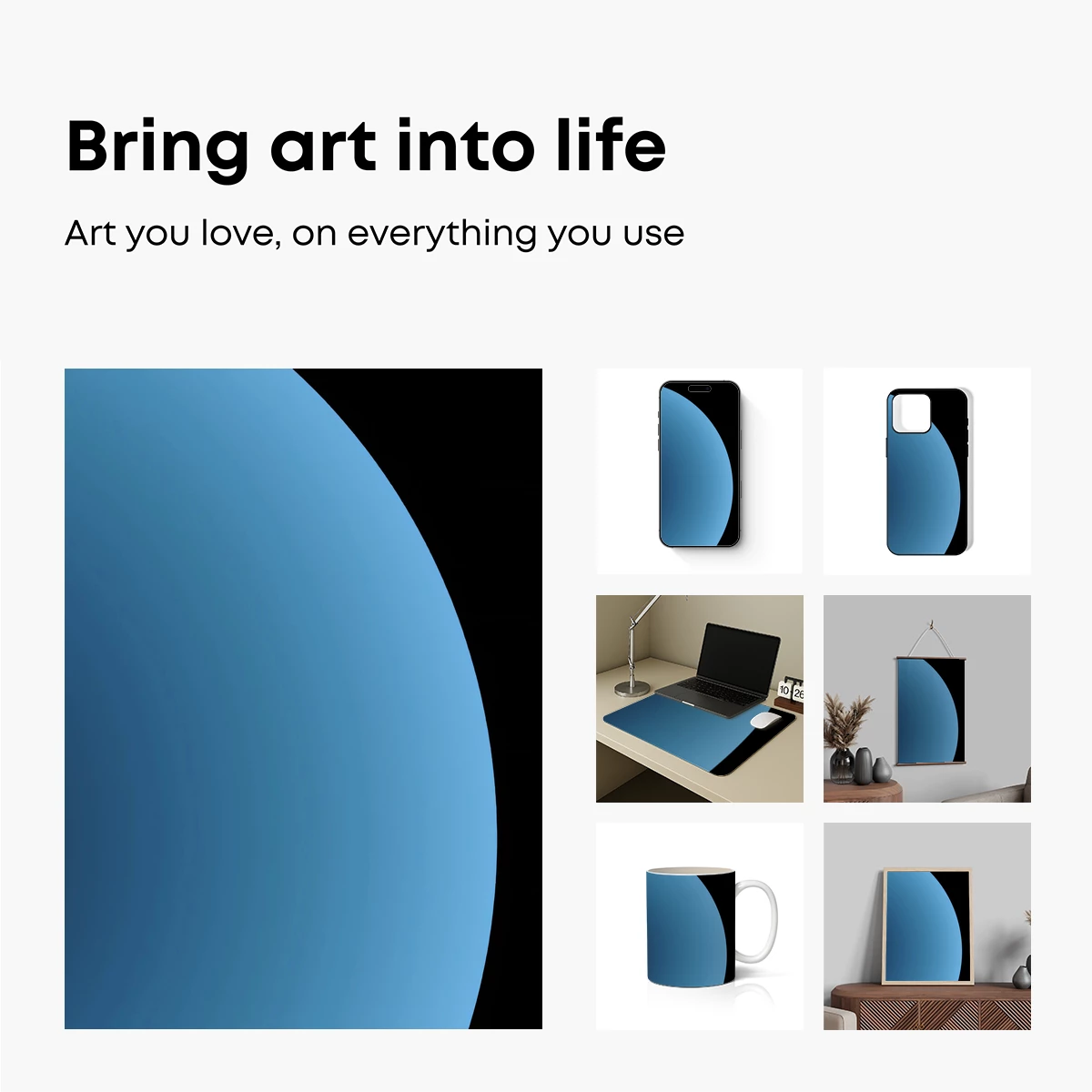 Ethereal Blue Sphere: A Study in Minimalist Elegance - Image 2