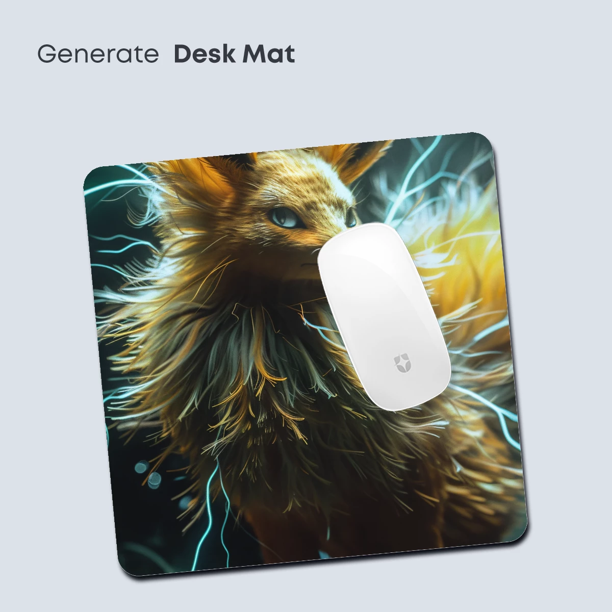 Electric Fox Spirit: Mythical Beast with Thunderous Aura - Image 4