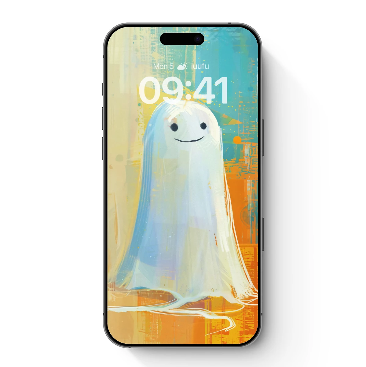 Ghostly Grin in Abstract Hues Ghostly Grin in Abstract Hues