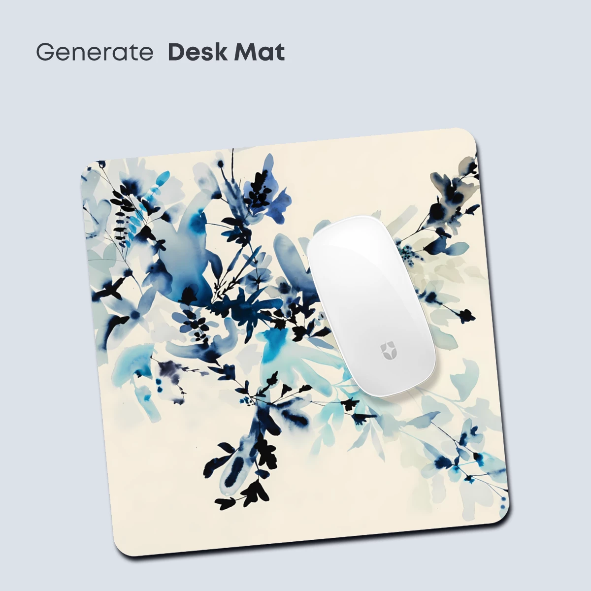 Blue Whispering Branches: Abstract Floral Elegance - Image 4