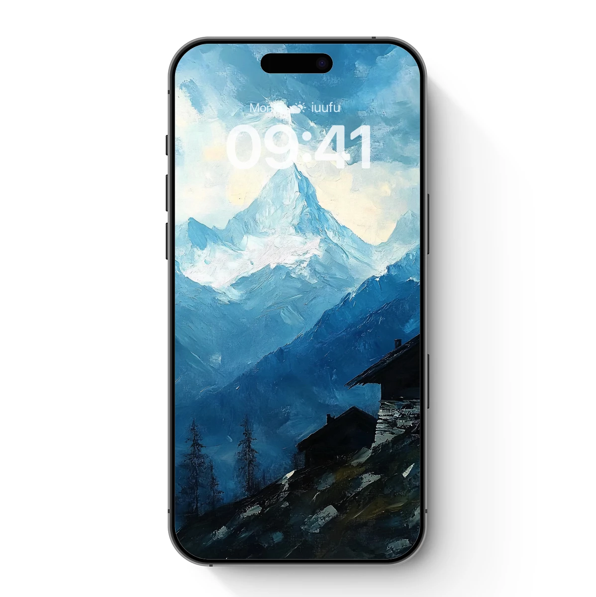 Alpine Solitude: Painterly Peaks and Shadowed Cabins