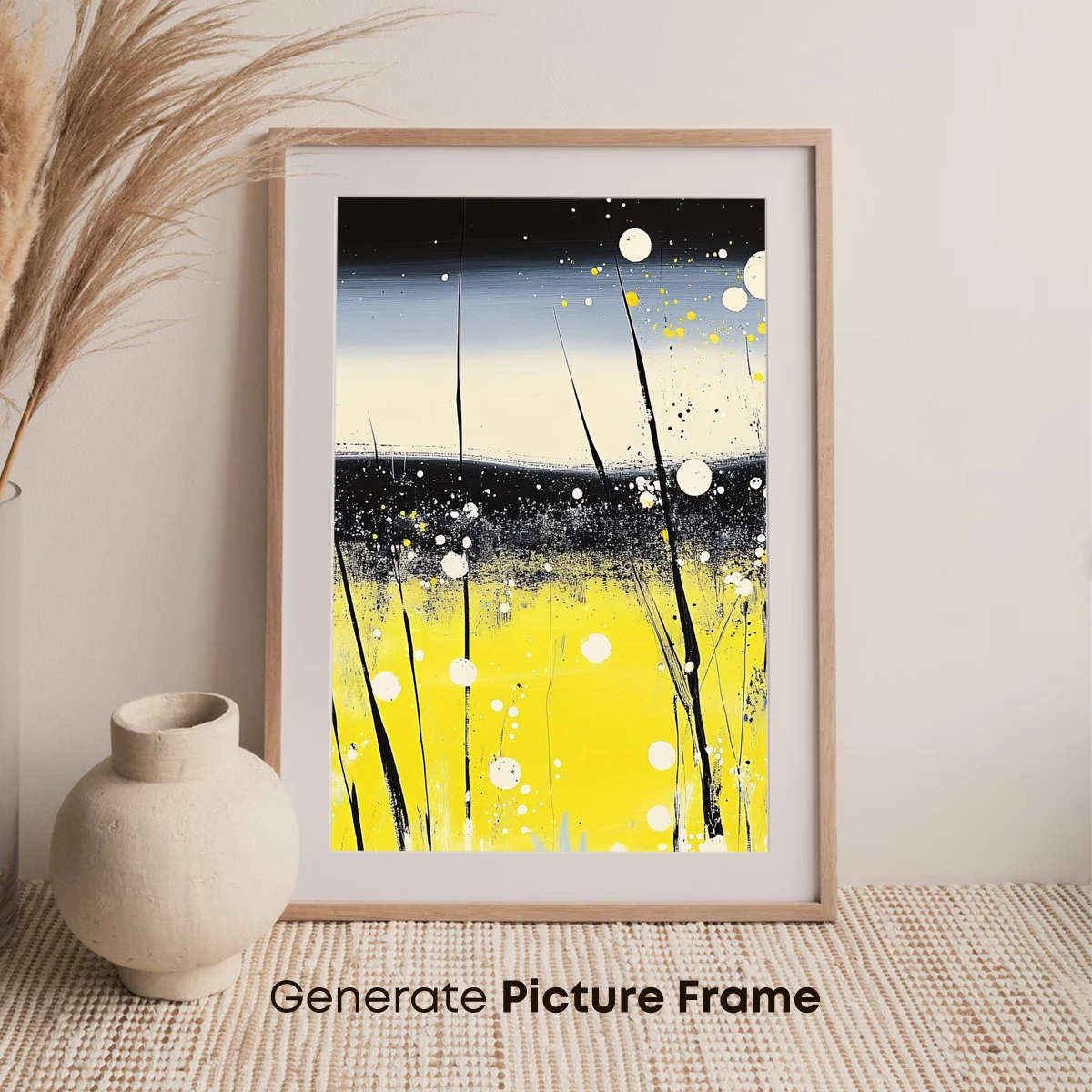 Golden Meadow Abstract: Modern Impressionism - Image 7
