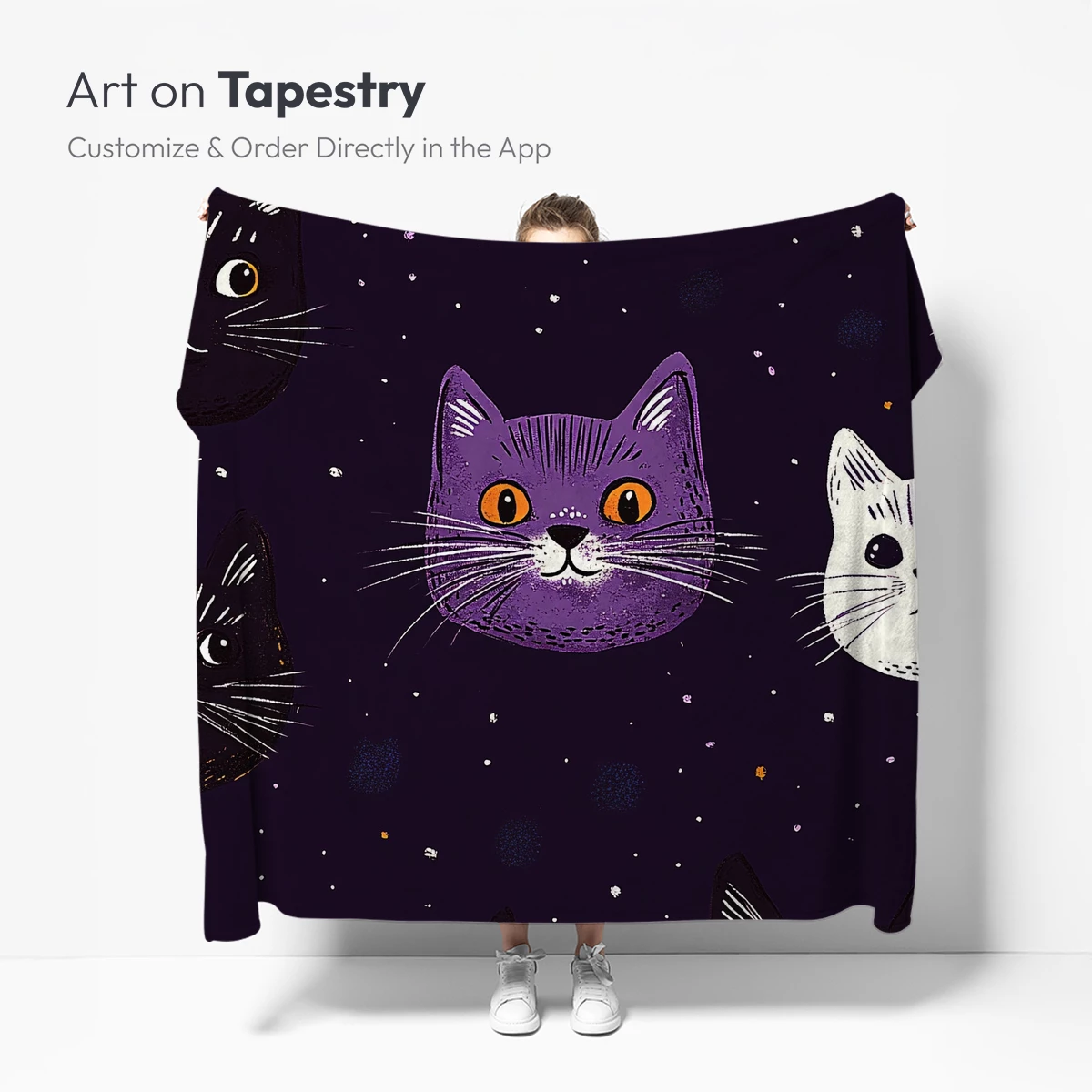 Cosmic Cat Constellations: Whimsical Feline Faces in Space - Image 5