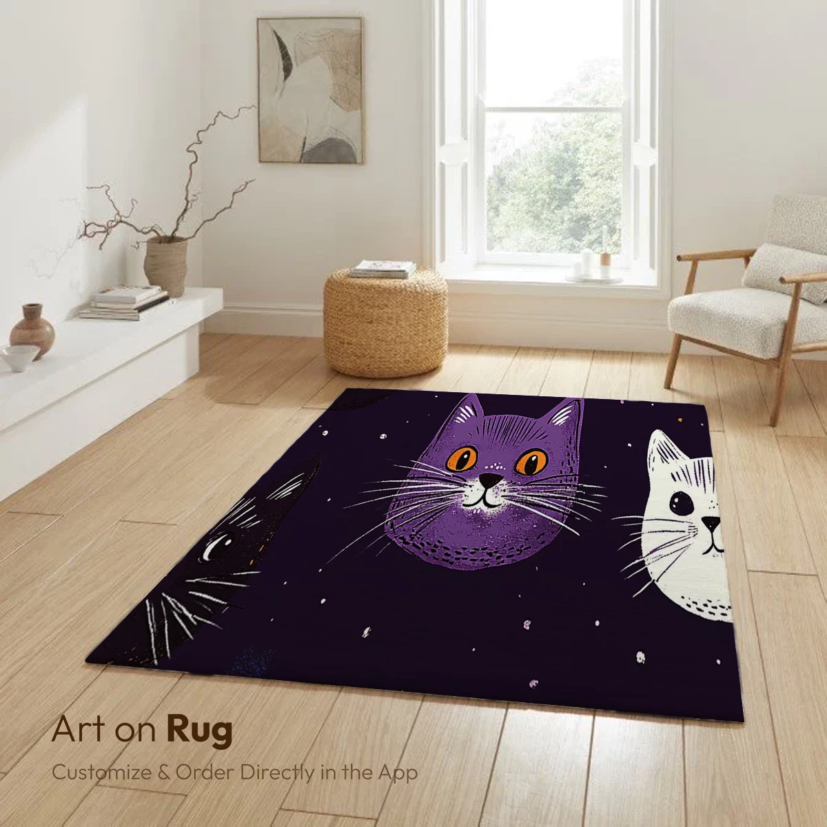 Cosmic Cat Constellations: Whimsical Feline Faces in Space - Image 6