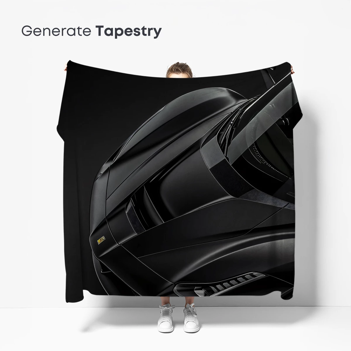 Eclipse of Velocity: Futuristic Black Hypercar - Image 5