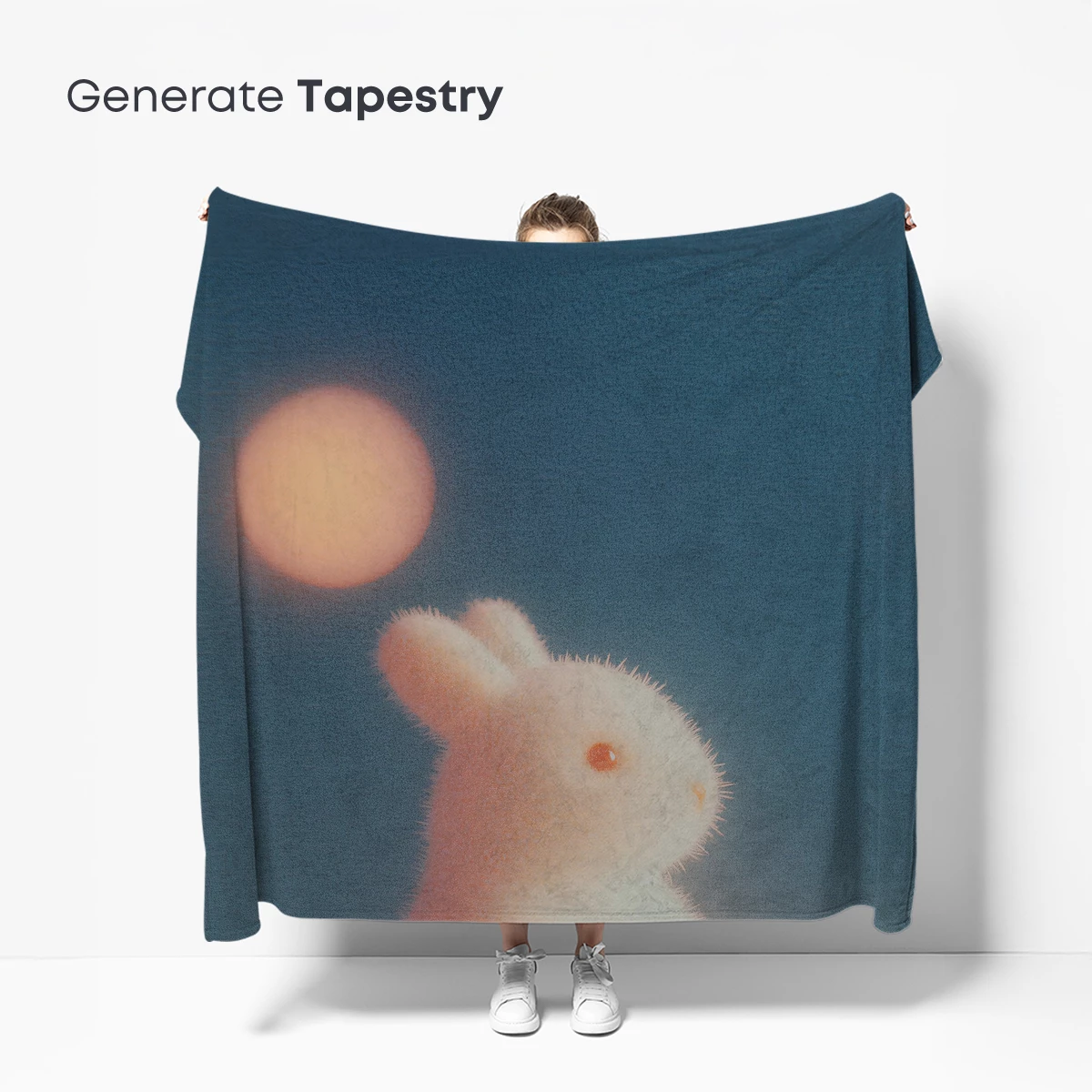 Ethereal Bunny Gazing at the Moon - Image 5