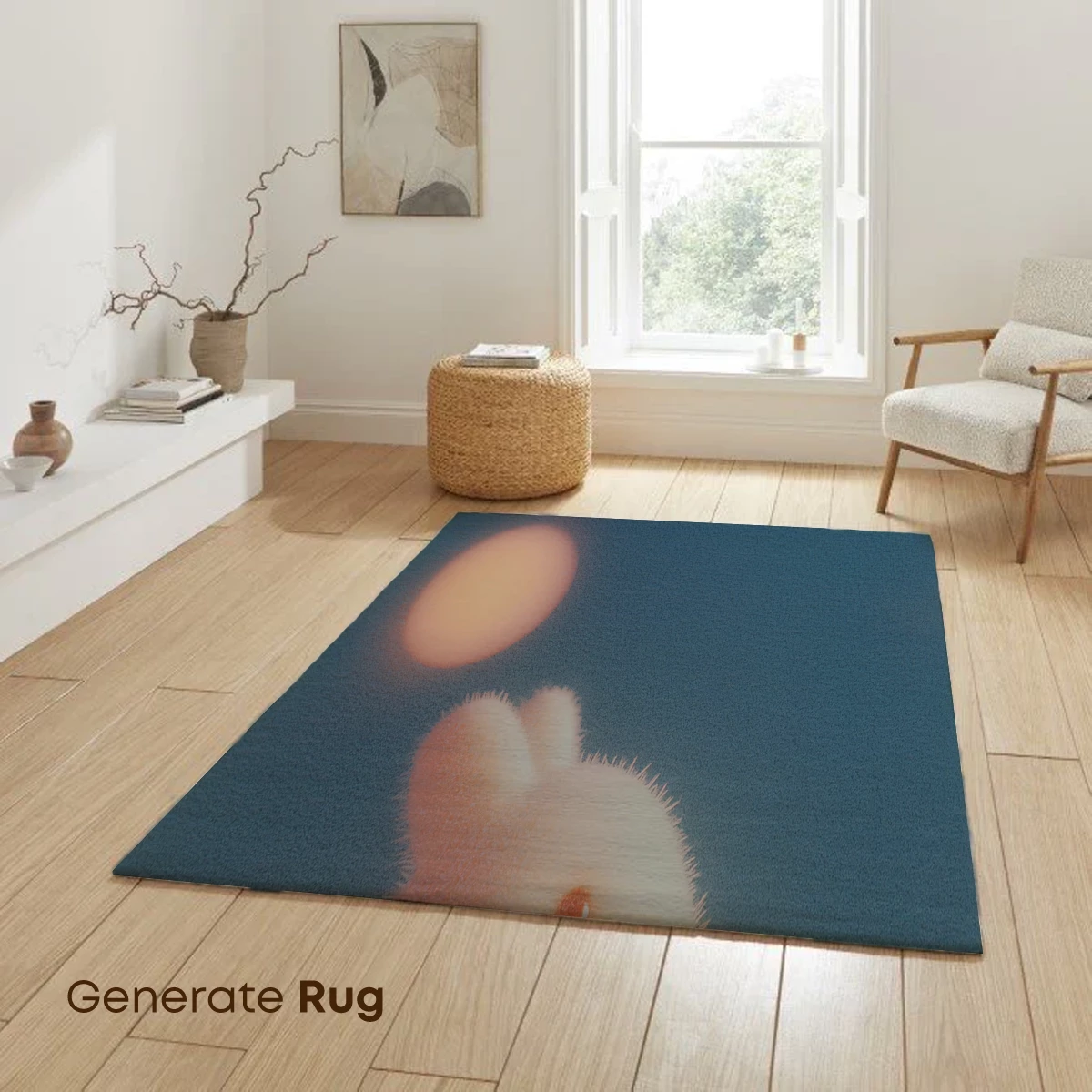 Ethereal Bunny Gazing at the Moon - Image 6